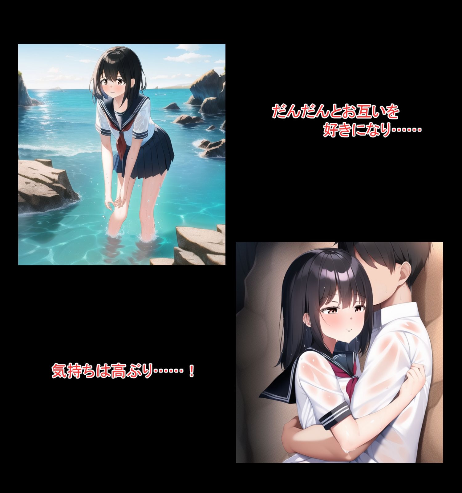 【エロ同人】無愛想女子と無人島に流れ着いてのトップ画像