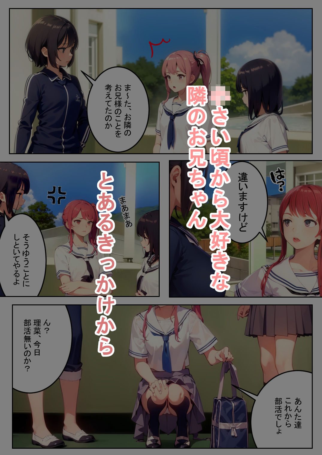 【エロ同人】隣のお兄ちゃんの恋人 〜初恋の人との甘々イチャイチャ生活〜のトップ画像