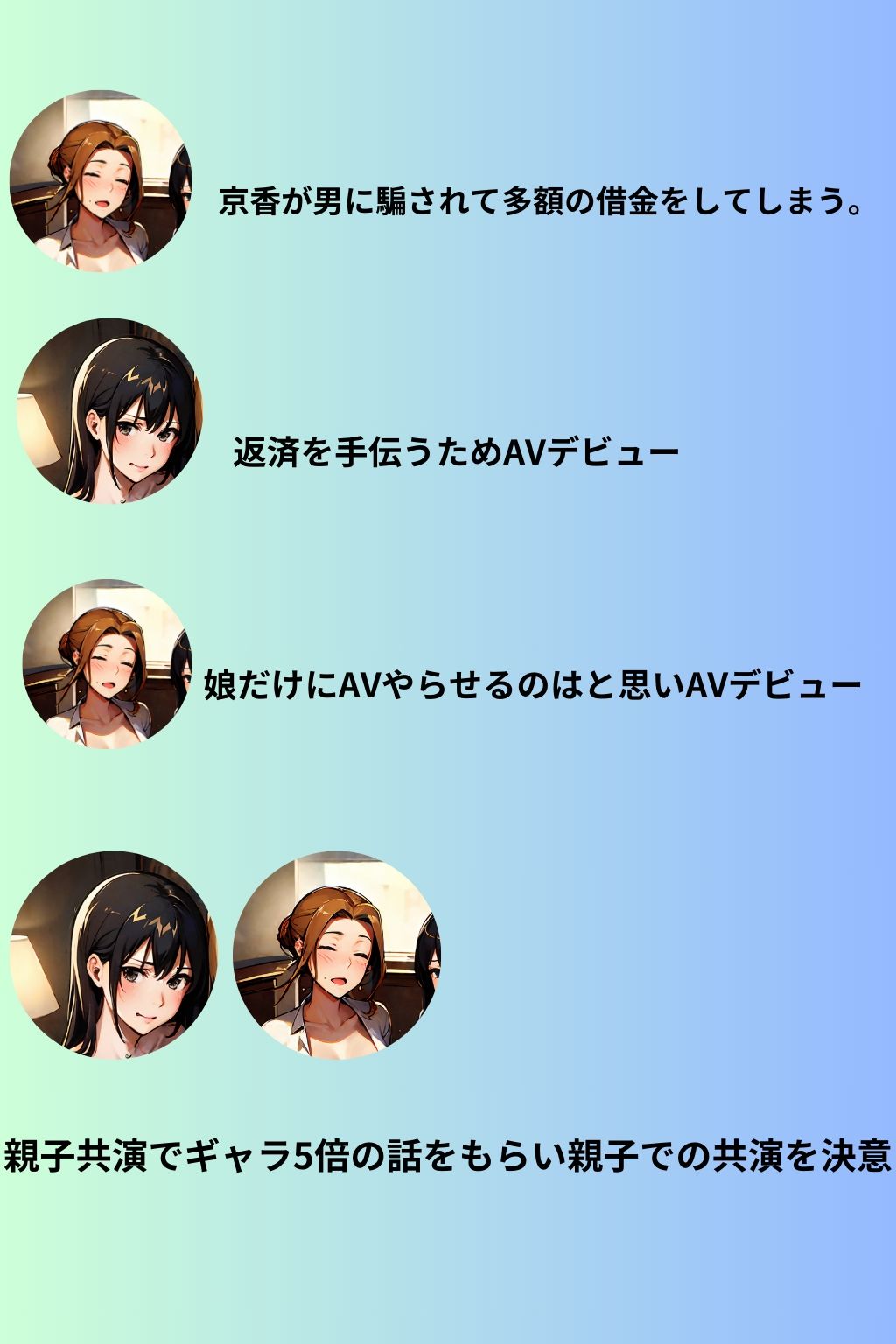 【エロ同人】橘家ノ媚薬親子丼〜下巻〜のトップ画像