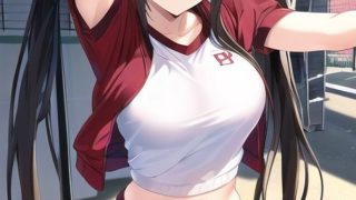 【エロ同人】1つの呪文で生み出された100人のAI妄想美少女-9【運動場で何（ナニ）す…のトップ画像
