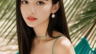 【エロ同人】【AI美女ヌードdairy】高級ホテルのビーチ編 豊田巳穂りん作品50ペー…のトップ画像