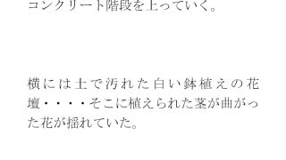 【エロ同人】鉄の屋根の小屋・・・長いコンクリート階段を上り終えたあと現実の街へのトップ画像