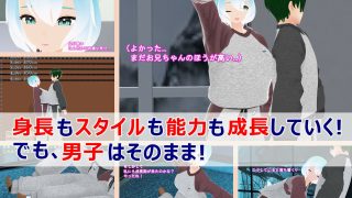 【エロ同人】女子だけ成長 男子を追い抜く 成長音〜スウェット編〜のトップ画像