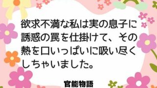 【エロ同人】欲求不満な私は実の息子に誘惑の罠を仕掛けて、その熱を口いっぱいに吸い尽くし…のトップ画像