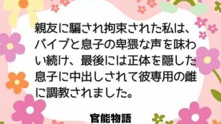 【エロ同人】親友に騙され拘束された私は、バイブと息子の卑猥な声を味わい続け、最後には正…のトップ画像