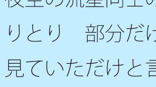 【エロ同人】夜空の流星同士のやりとり  部分だけを見ていただけと言えば・・  この日も…のトップ画像