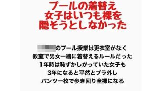 【エロ同人】プールの着替え、女子はいつも裸を隠そうとしなかったのトップ画像